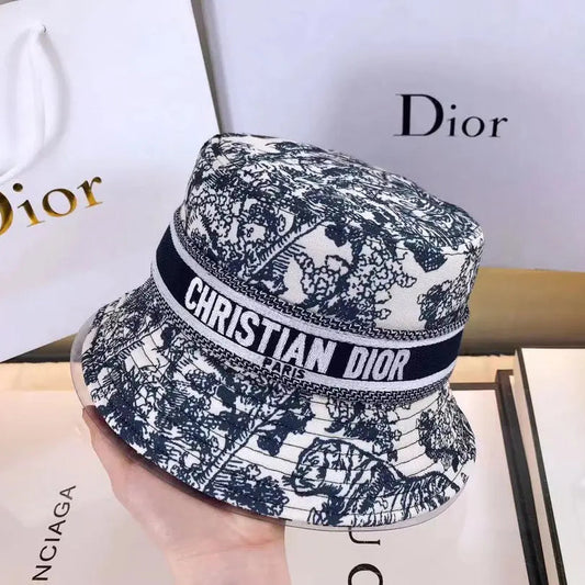 Classic Vintage Toile de Jouy Bucket Hat | Luxury Designer Hat-s2 mysite