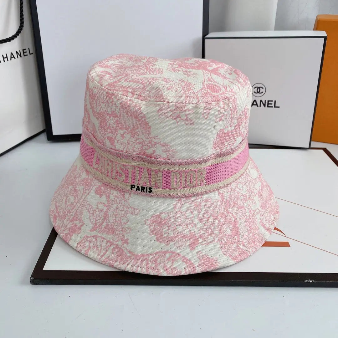 Classic Vintage Embroidered Webbing Pattern Bucket Hat-s2 mysite
