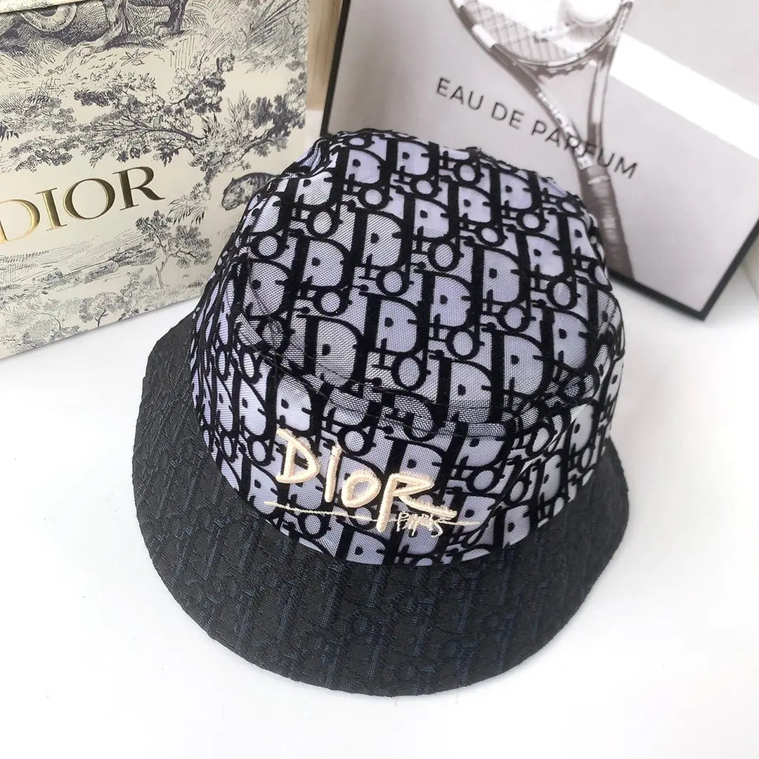 Classic Vintage Lace Flocked Bucket Hat-s2 mysite