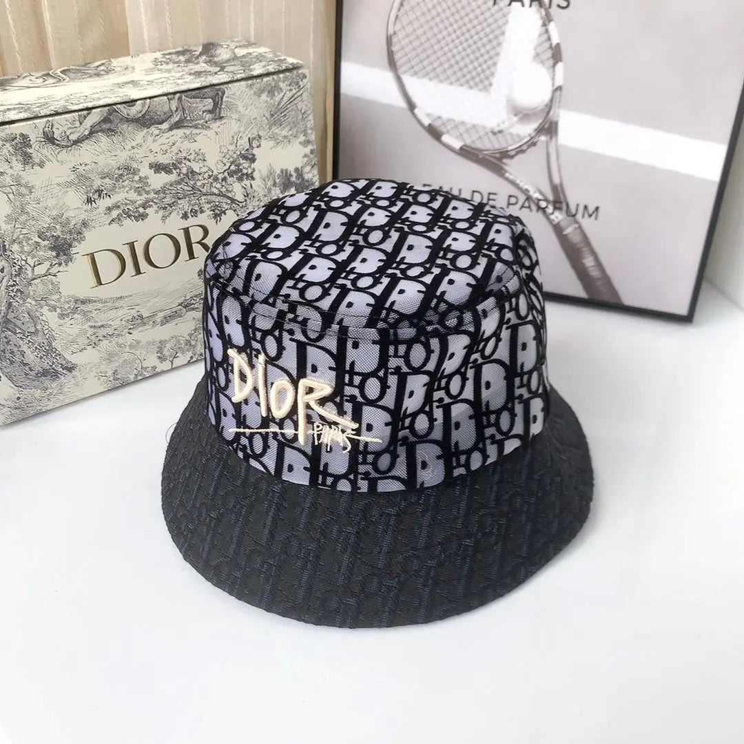 Classic Vintage Lace Flocked Bucket Hat-s2 mysite