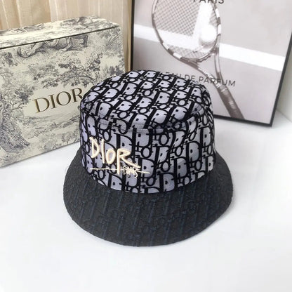 Classic Vintage Lace Flocked Bucket Hat-s2 mysite