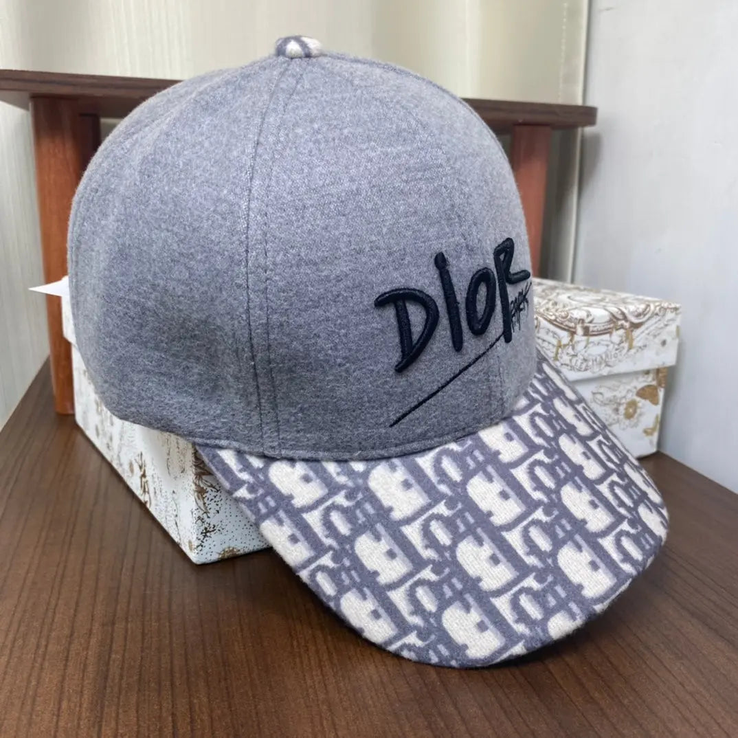 Vintage Oblique Wool Baseball Cap | Luxury Designer Hat-s2 mysite