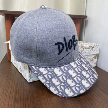 Vintage Oblique Wool Baseball Cap | Luxury Designer Hat-s2 mysite