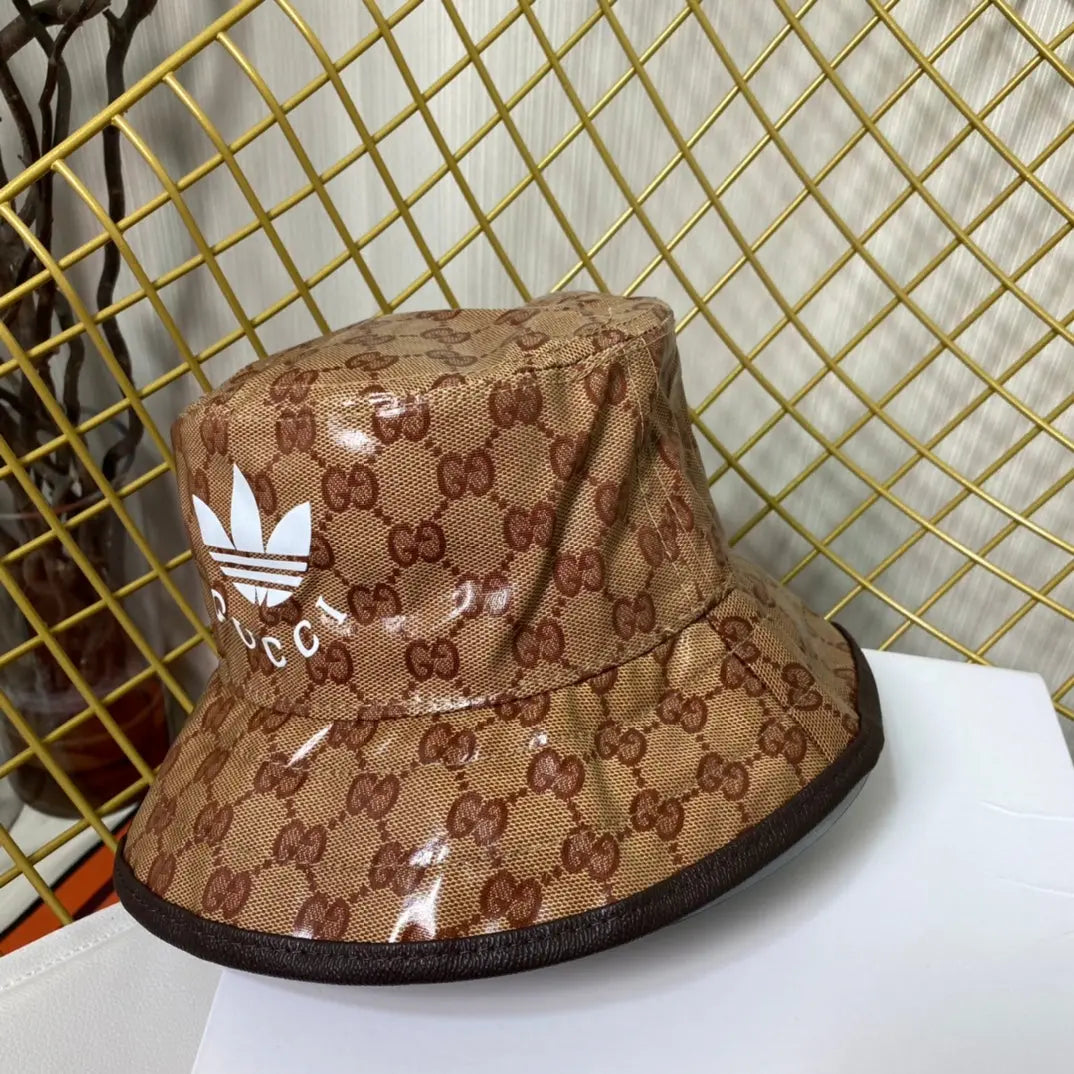 Classic Crystal Canvas Trefoil Bucket Hat-s2 mysite