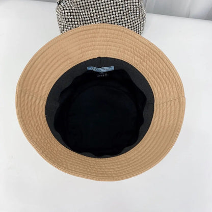 Fashion Triangle Logo Bucket Hat | Luxury Designer Cotton Hat-s2 mysite