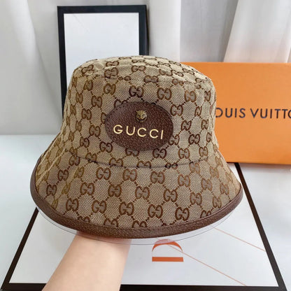 Classic Tiger Head Embroidered Canvas Bucket Hat for Men & Women-s2 mysite