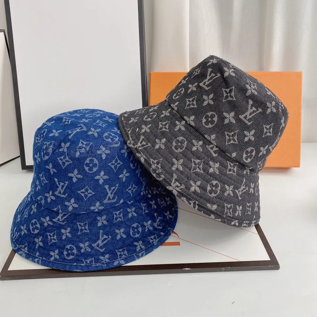 Luxury Monogram Denim Bucket Hat-s2 mysite