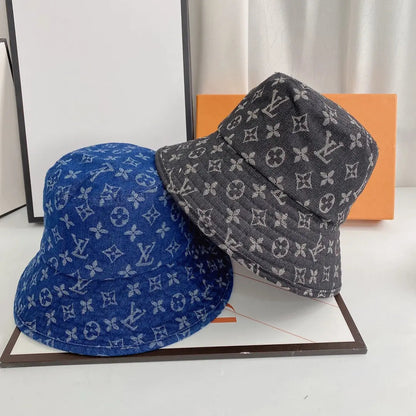 Luxury Monogram Denim Bucket Hat-s2 mysite