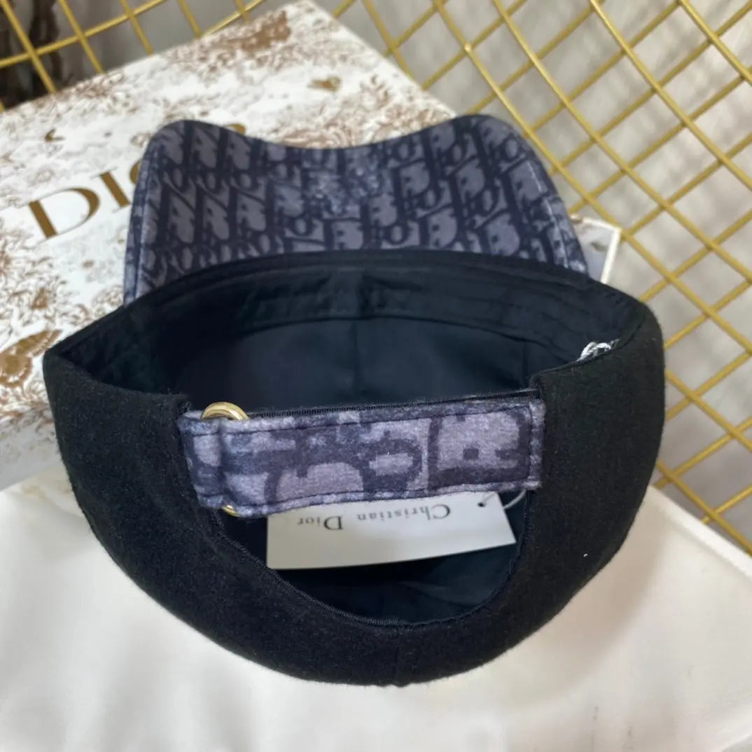 Vintage Oblique Wool Baseball Cap | Luxury Designer Hat-s2 mysite