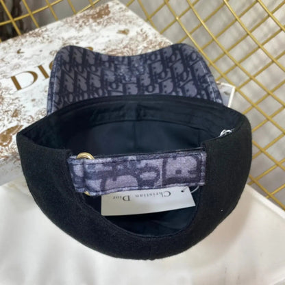 Vintage Oblique Wool Baseball Cap | Luxury Designer Hat-s2 mysite