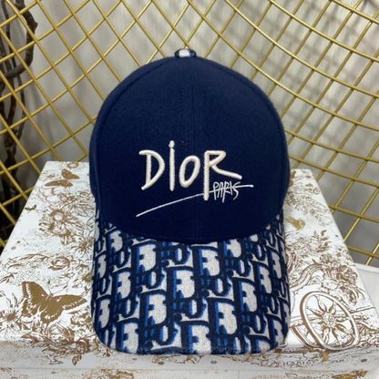 Vintage Oblique Wool Baseball Cap | Luxury Designer Hat-s2 mysite