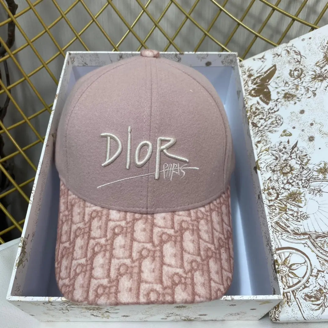 Vintage Oblique Wool Baseball Cap | Luxury Designer Hat-s2 mysite