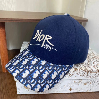 Vintage Oblique Wool Baseball Cap | Luxury Designer Hat-s2 mysite