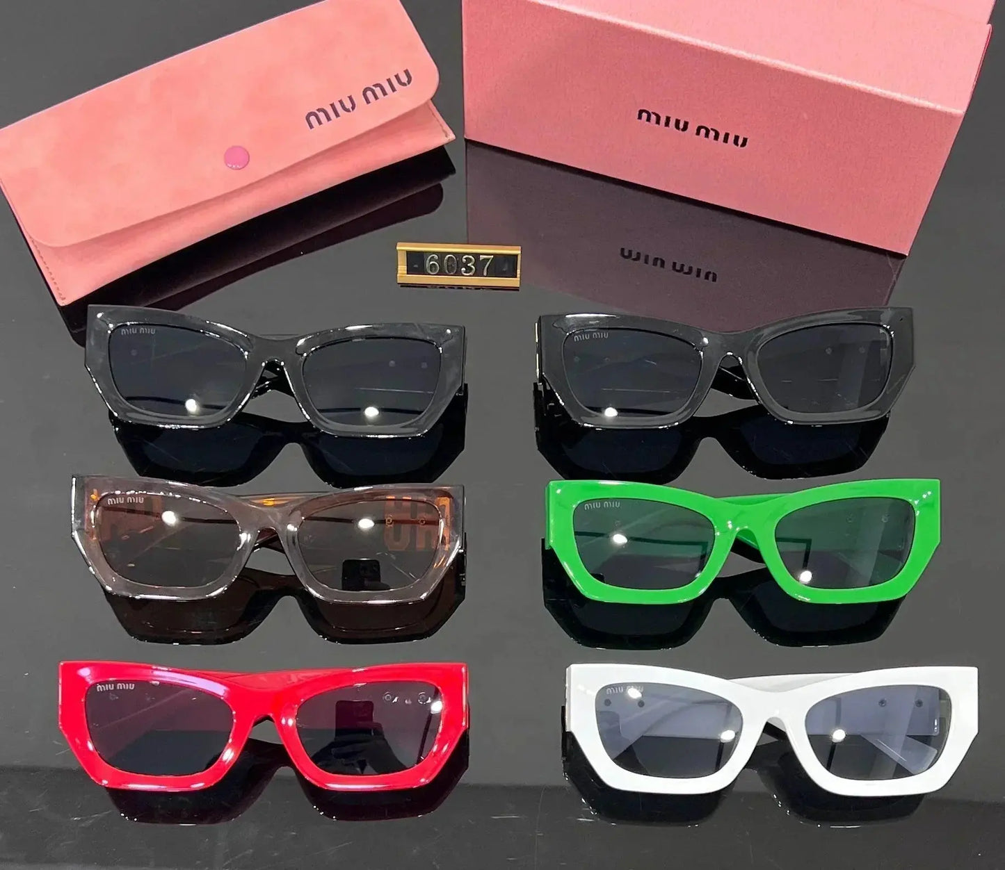 Fashion Square Cat-Eye Sunglasses 6037s-sss62 mysite