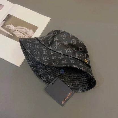 Luxury Monogram Leather Bucket Hat | Luxury Designer 1v Hat-s2 mysite