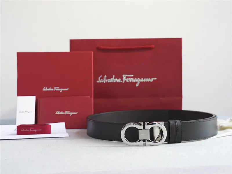 Classic Silver-Buckle Leather Belt-1 mysite