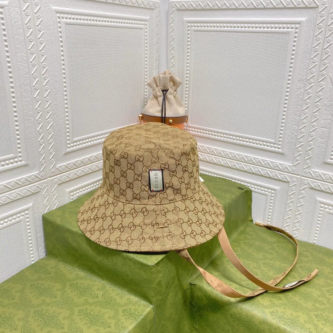 Classic GG Monogram Double-Sided Strap Bucket Hat-s2 mysite