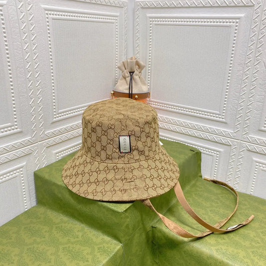 Classic GG Monogram Double-Sided Strap Bucket Hat-s2 mysite
