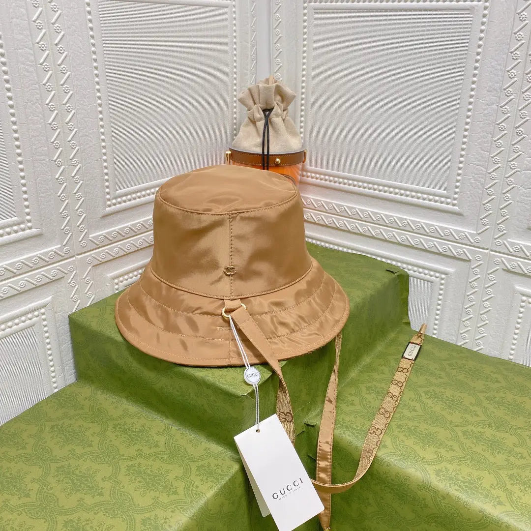 Classic GG Monogram Double-Sided Strap Bucket Hat-s2 mysite