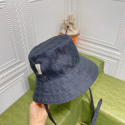 Classic GG Monogram Double-Sided Strap Bucket Hat-s2 mysite