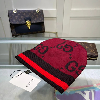 Classic GG Jacquard Wool Knit Beanie | Luxury Designer Winter Hat-s2 mysite