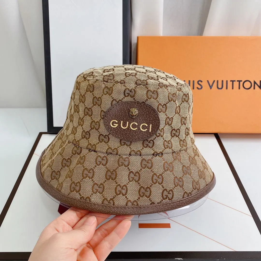 Classic Tiger Head Embroidered Canvas Bucket Hat for Men & Women-s2 mysite