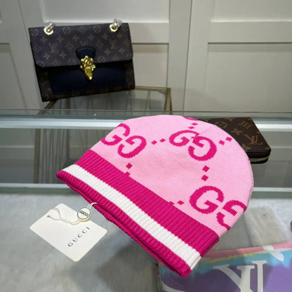 Classic GG Jacquard Wool Knit Beanie | Luxury Designer Winter Hat-s2 mysite