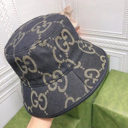 Classic GG Monogram Vintage Canvas Bucket Hat for Men & Women-s2 mysite