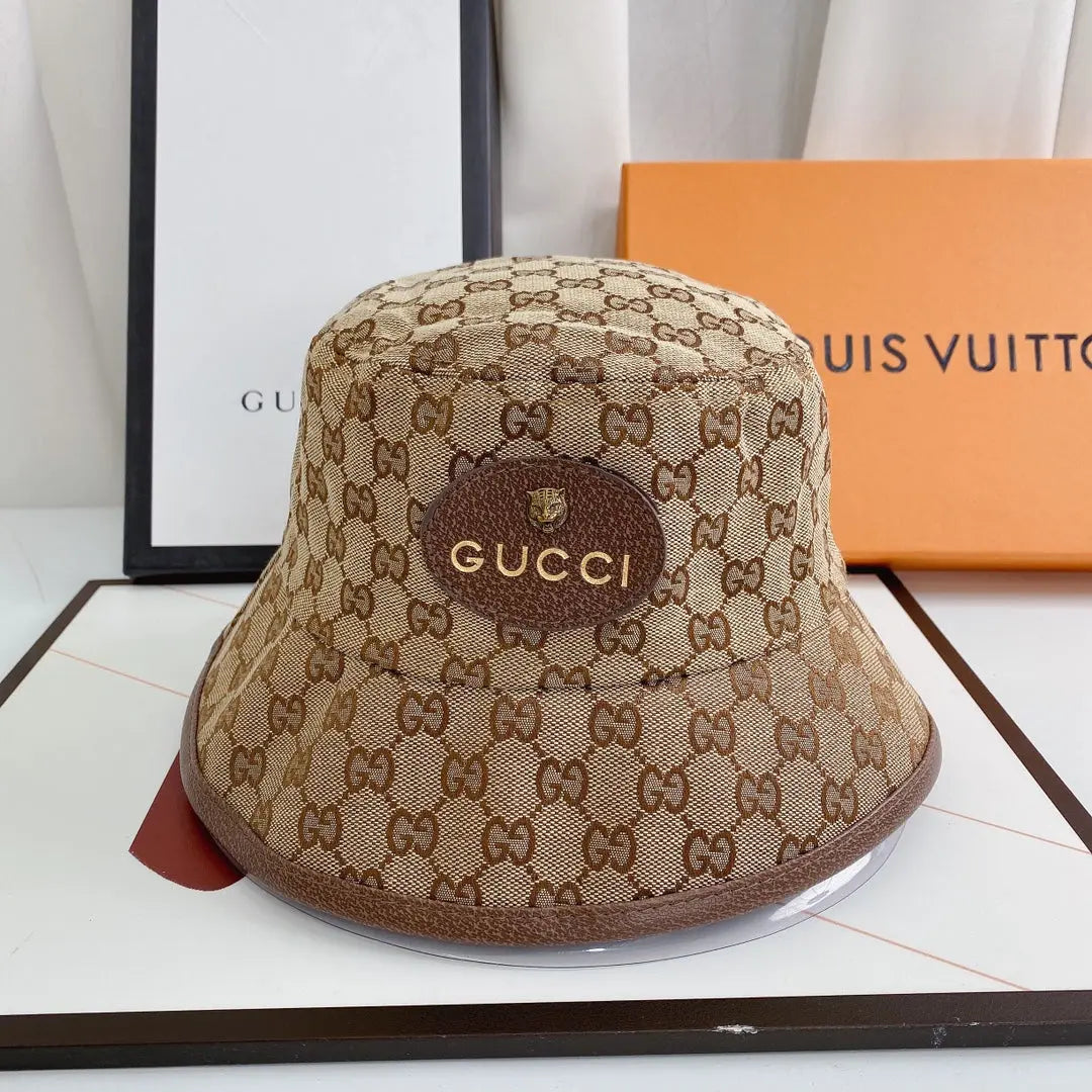 Classic Tiger Head Embroidered Canvas Bucket Hat for Men & Women-s2 mysite