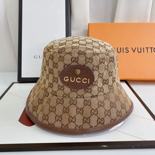 Classic Tiger Head Embroidered Canvas Bucket Hat for Men & Women-s2 mysite