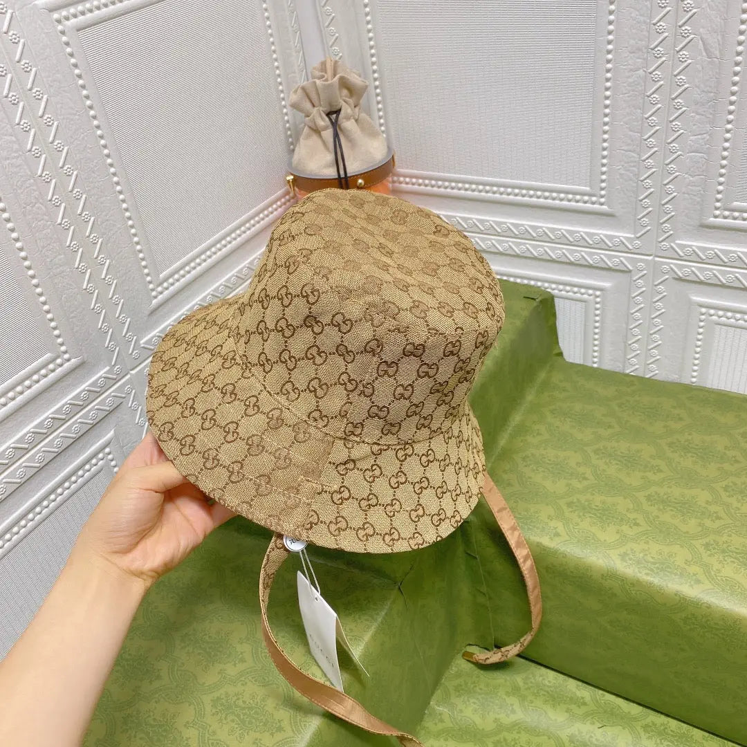 Classic GG Monogram Double-Sided Strap Bucket Hat-s2 mysite
