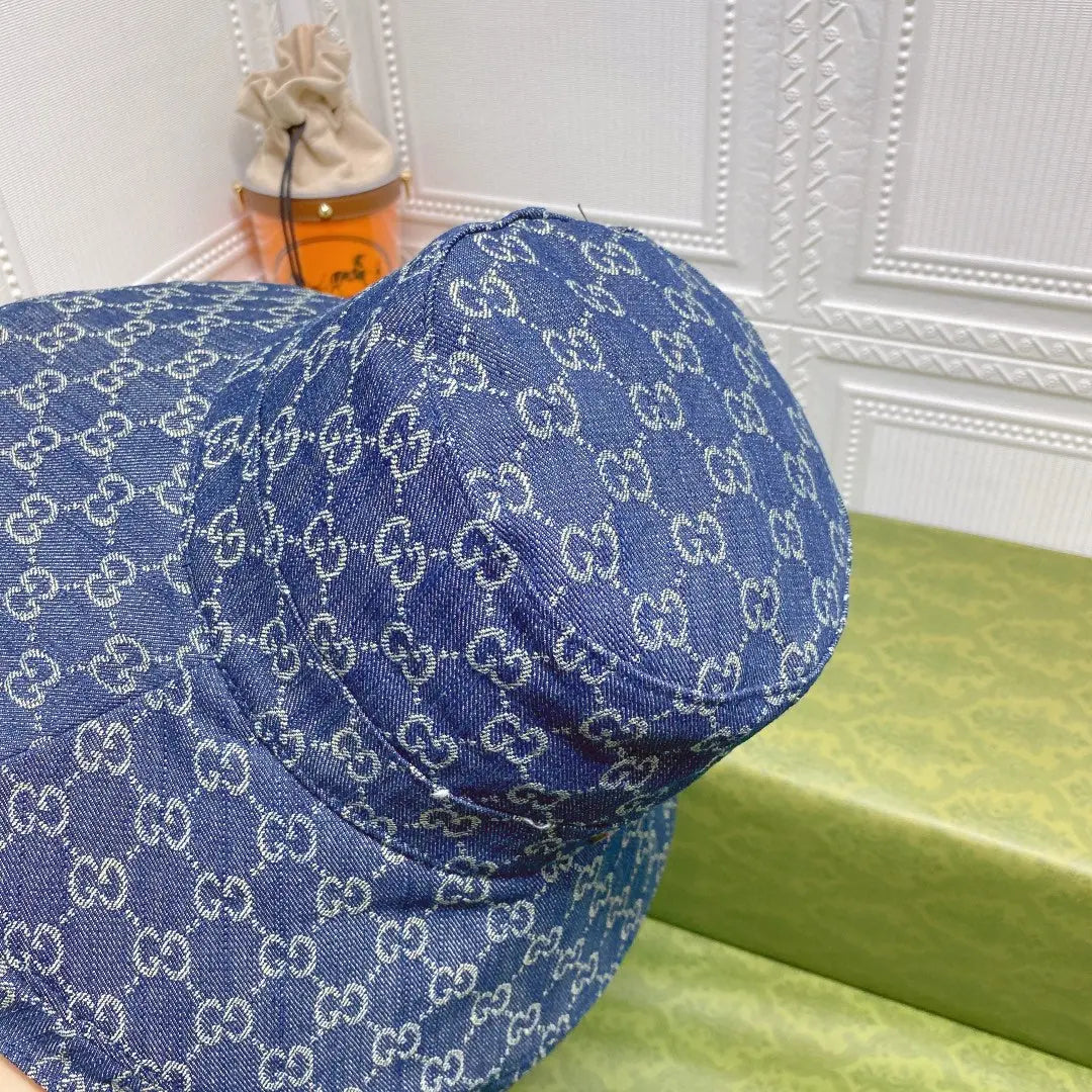 Classic GG Monogram Wide Brim Denim Hat-s2 mysite