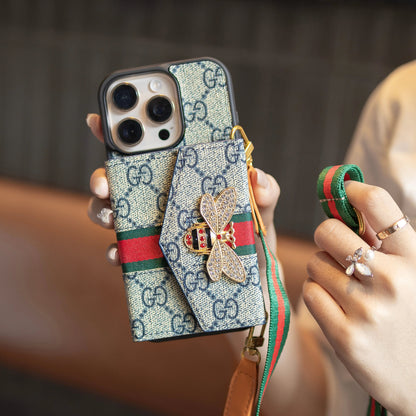 Premium Advanced Crossbody iPhone Case with Card Holder & Shoulder Strap-s2 mysite