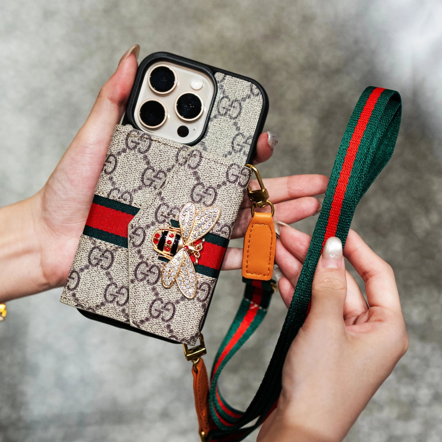 Premium Advanced Crossbody iPhone Case with Card Holder & Shoulder Strap-s2 mysite