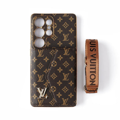 Advanced Leather Samsung Phone Case with Wallet and Strap.-1 mysite