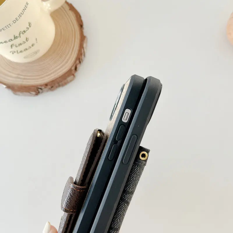 Classic iPhone Case With Wallet And Crossbody Strap White -XK240402-s2 mysite