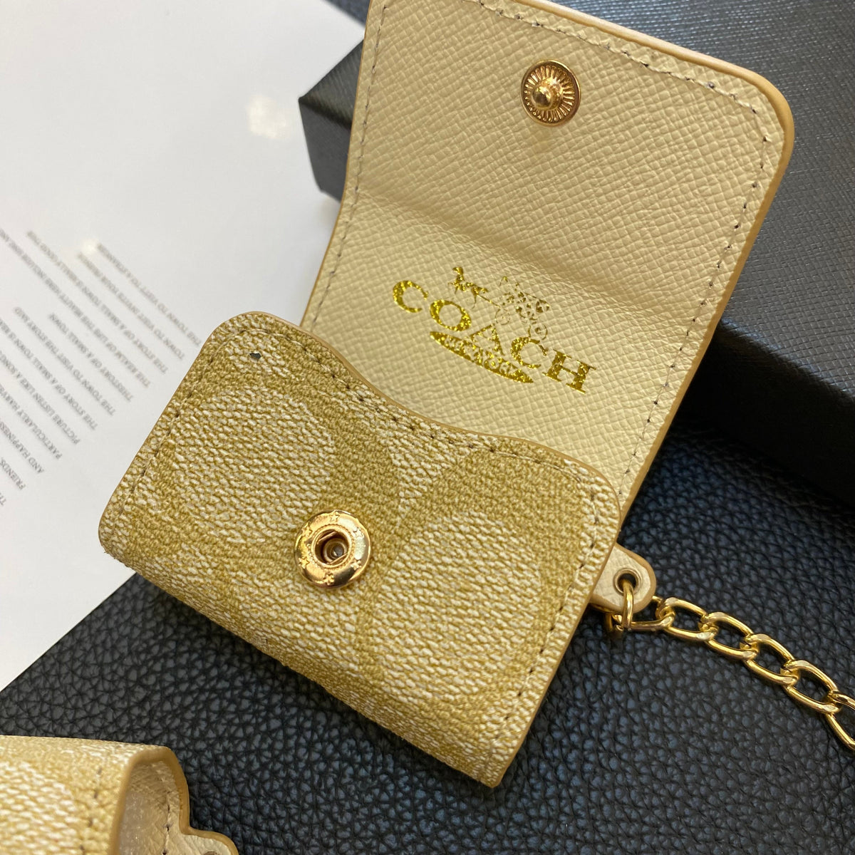 Luxury Coach AirPods Cases Coffee-YH240425 mysite