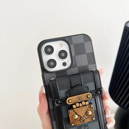 Luxury Black & White Crossbody Chain iPhone Case-s2 mysite