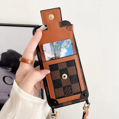 Luxury Brown Crossbody Chain iPhone Case-s2 mysite