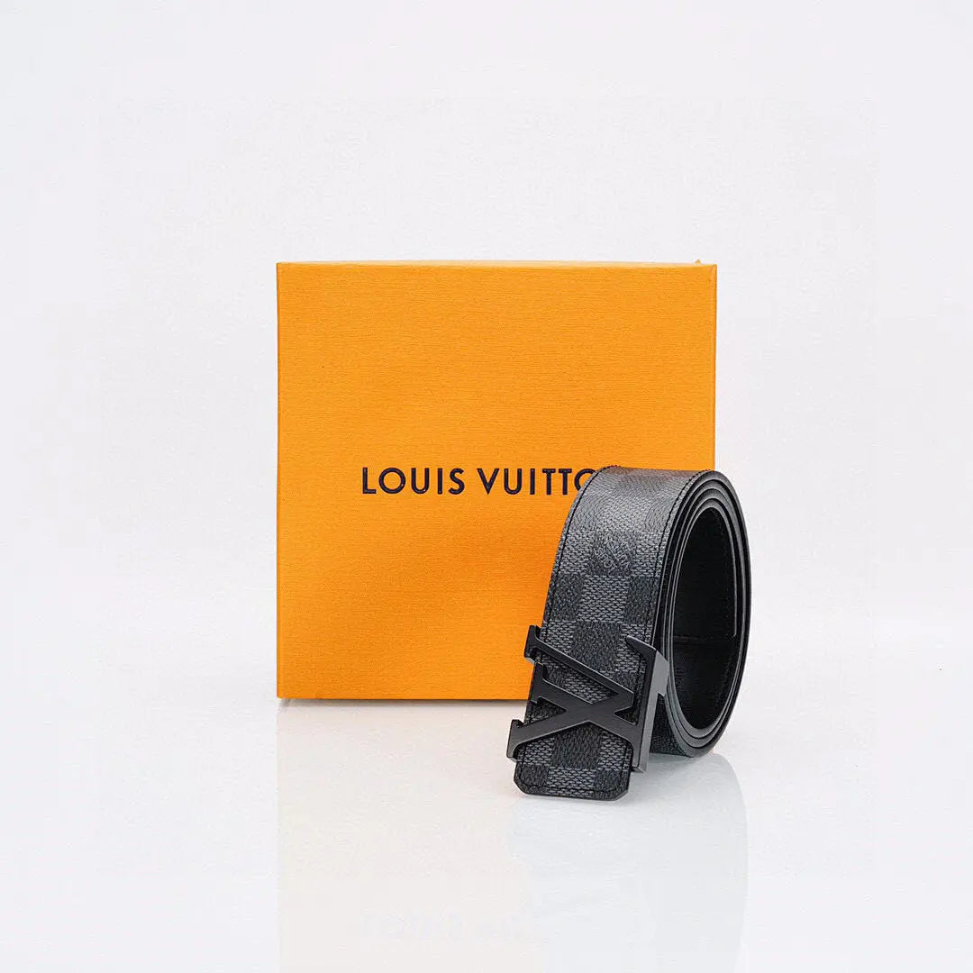 Luxury Black Lacquer Buckle Leather Belt-1 mysite
