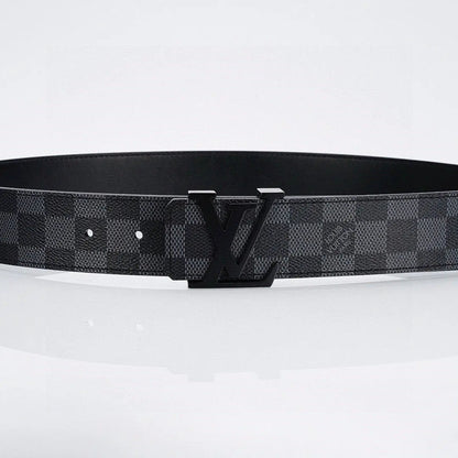 Luxury Black Lacquer Buckle Leather Belt-1 mysite