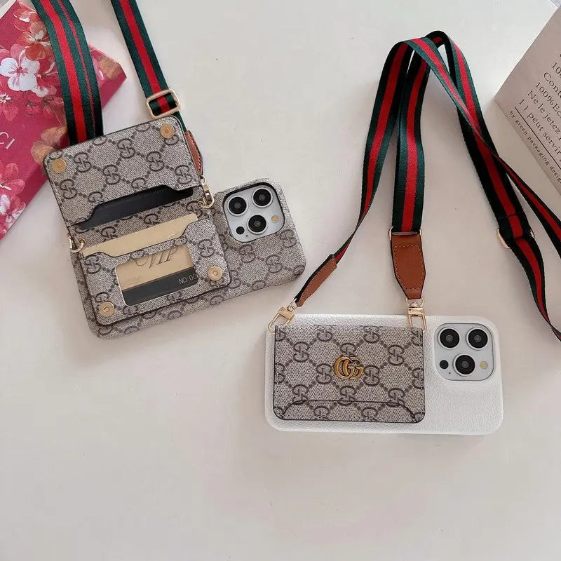Premium Card Bag Crossbody Classic iPhone Case-s2 mysite