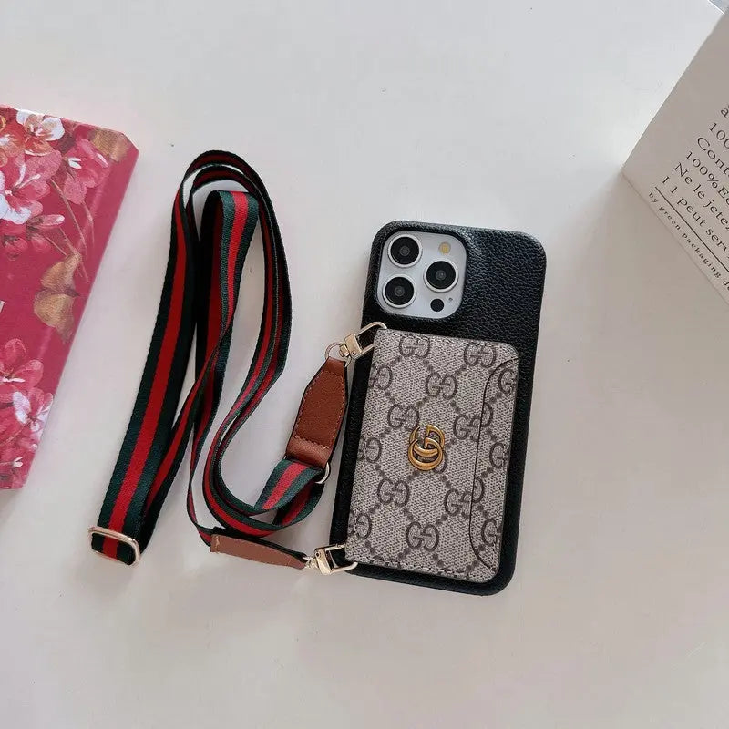 Premium Card Bag Crossbody Classic iPhone Case-s2 mysite