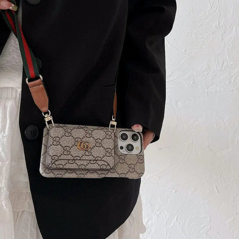 Premium Card Bag Crossbody Classic iPhone Case-s2 mysite