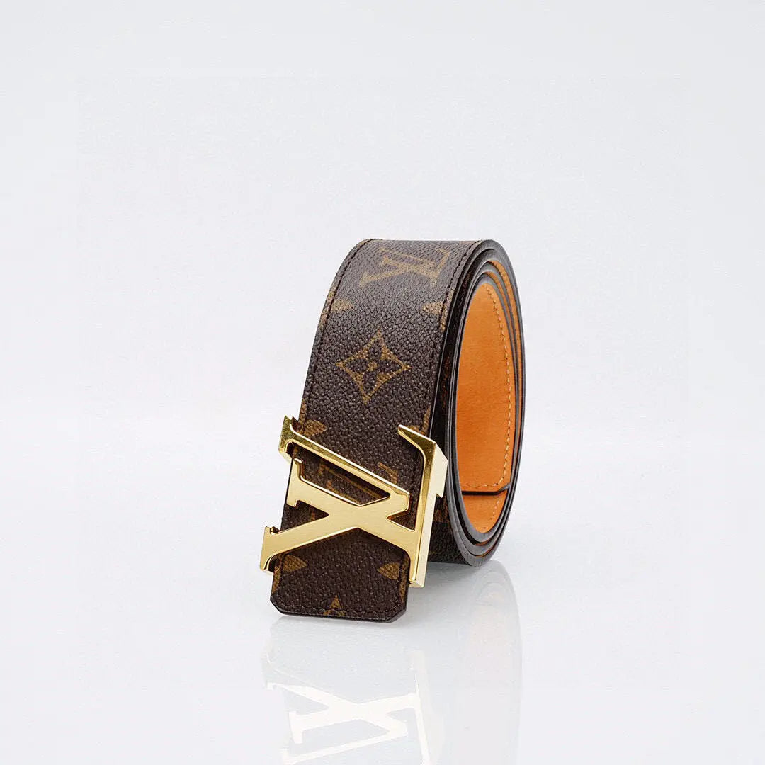 Luxury Monogram Belt with Gold Buckle-1 mysite