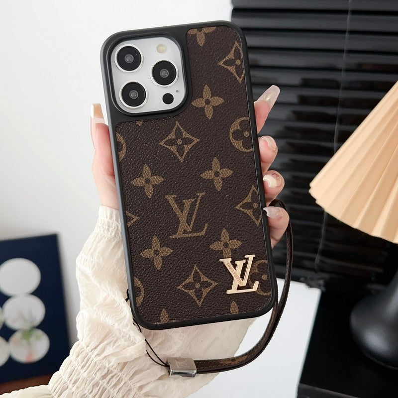 Luxury Classic Brown Hand Chain iPhone Case mysite