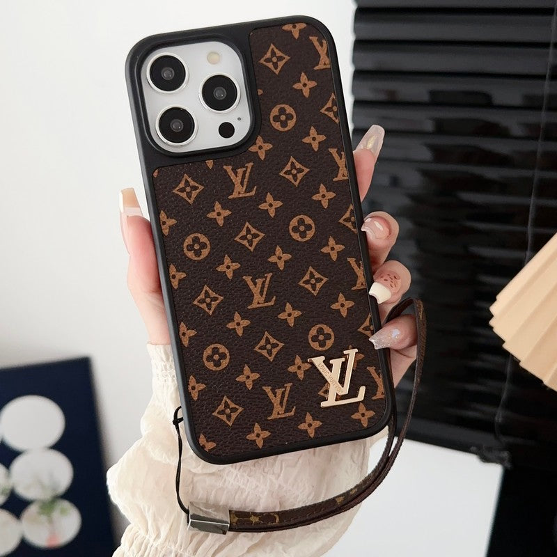 Luxury Classic Brown Hand Chain iPhone Case mysite