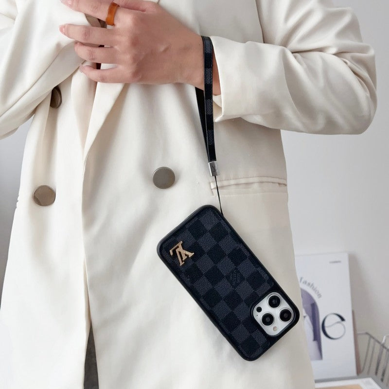 Luxury Classic Brown Hand Chain iPhone Case mysite