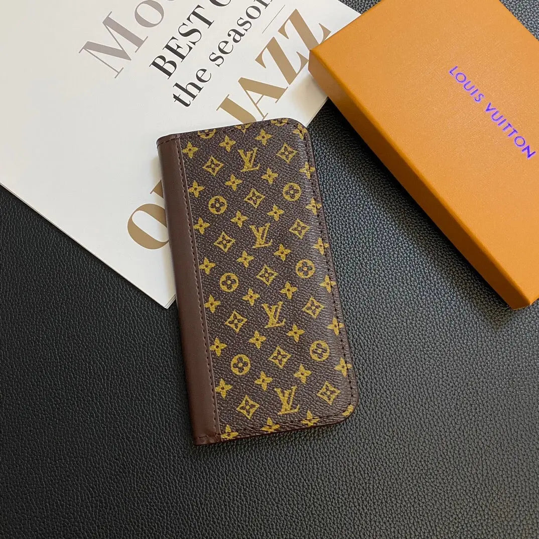 MONOGRAM LEATHER CARD COVER GALAXY CASE FOR SAMSUNG-1 mysite