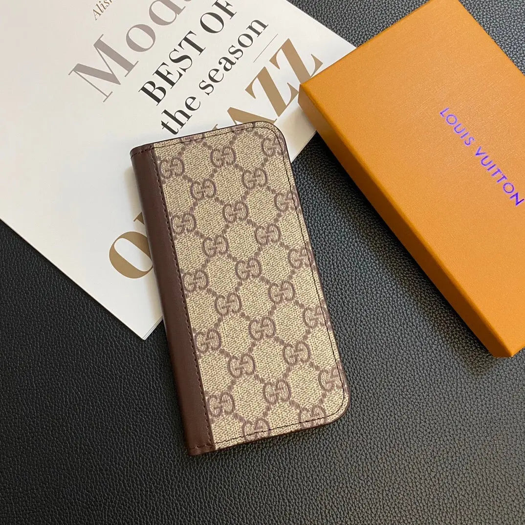 MONOGRAM LEATHER CARD COVER GALAXY CASE FOR SAMSUNG-1 mysite